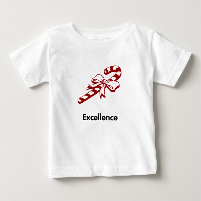 Candy Cane Excellence Baby T-shirt (Vorderseite)