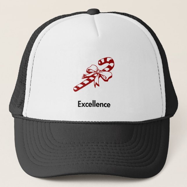 Candy Cane Excellence Truckerkappe (Vorderseite)