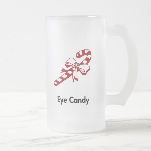 Candy Cane Eye Candy Mattglas Bierglas (Rechts)