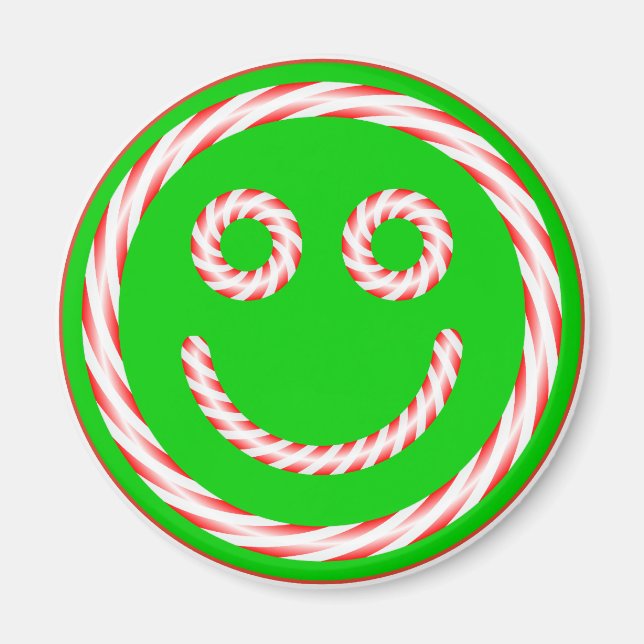 Candy Cane Face Magnet (Vorne)