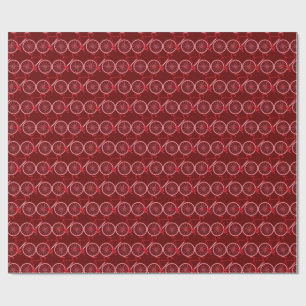 Candy Cane Fahrrad Geschenkpapier