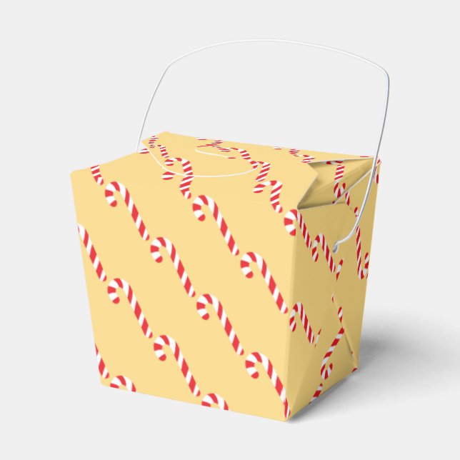 Candy Cane Favor Box Geschenkschachtel (Vorderseite)