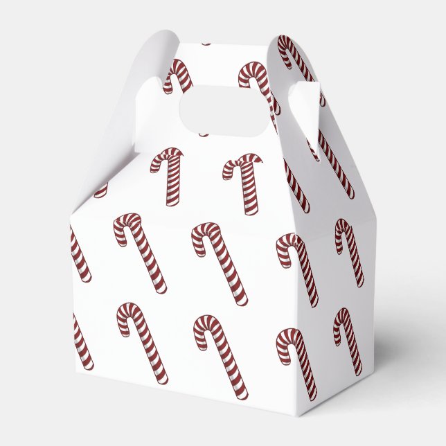 Candy Cane Favor Box Geschenkschachtel (Vorderseite)