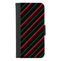 Candy Cane Festival Holiday iPhone Wallet Case