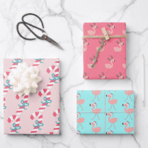 Candy Cane & Flamingos - Niedliches tropisches Wei
