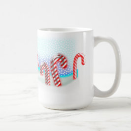 Candy Cane Forest Christmas Große Kaffeetasse