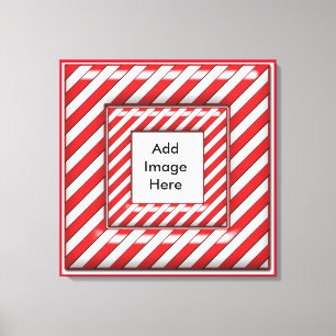 Candy Cane Frame Leinwanddruck