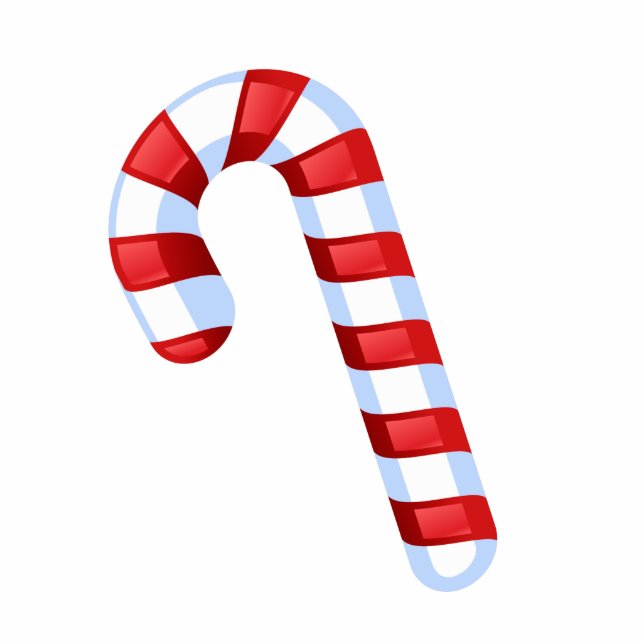 Candy Cane Freistehende Fotoskulptur (Vorne)