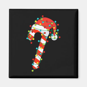 Candy Cane frohe und helle Weihnachtsleuchten Männ Magnet