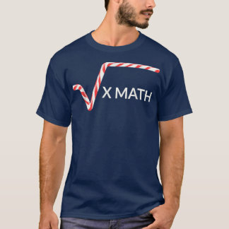 Candy Cane für MathematikerDie Wurzel der Weihnach T-Shirt