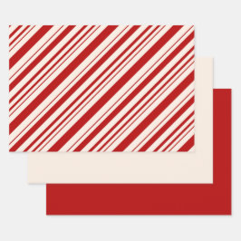 Candy Cane Geschenkpapier Set