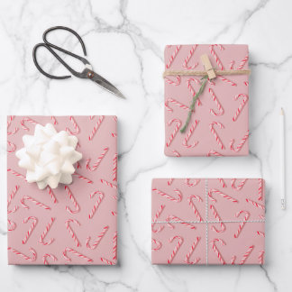 Candy Cane Geschenkpapier Set
