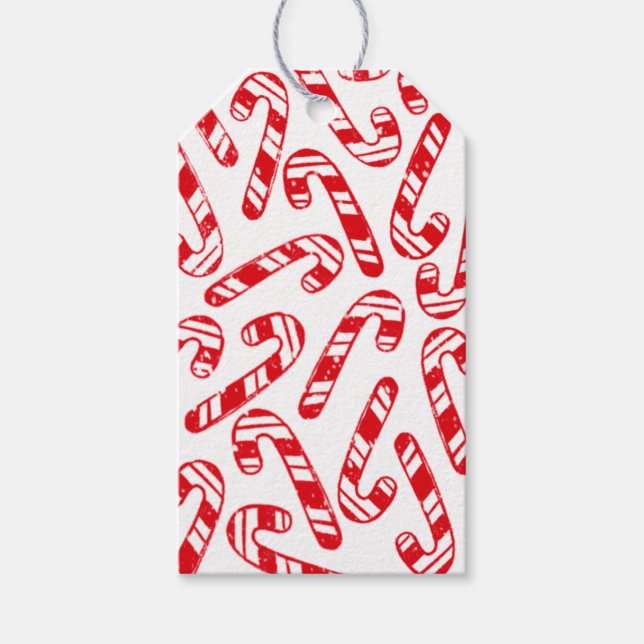 Candy Cane Gift Tag Geschenkanhänger (Vorderseite)