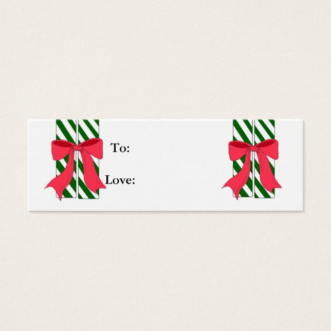 Candy Cane Gift Tags (Vorderseite)