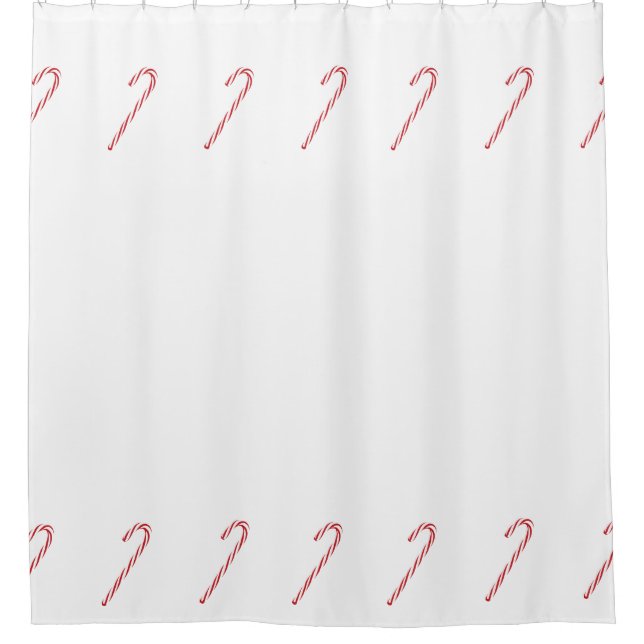 Candy Cane Graphic Duschvorhang (Vorderseite)