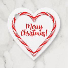 Candy Cane Heart Geschenkanhänger