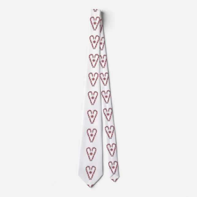 Candy Cane Heart Krawatte (Vorderseite)