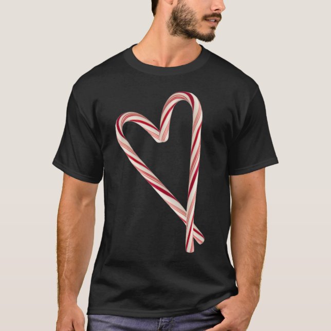 Candy Cane Heart T-Shirt (Vorderseite)