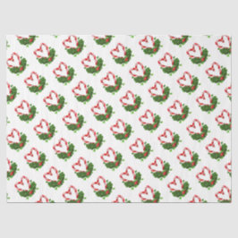 Candy Cane Hearts Happy Holidays Frohe Weihnachten Seidenpapier