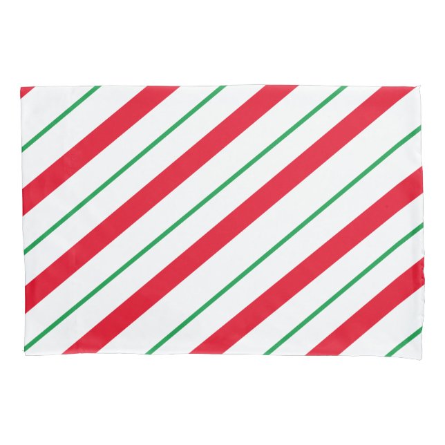 Candy Cane Holiday Pillow Case Kissenbezug (Vorderseite)