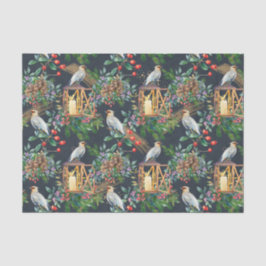 Candy Cane House, Gingerbrot man, Poinsettia Seidenpapier