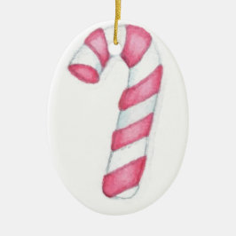 Candy Cane Keramik Ornament
