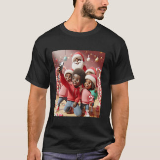 Candy Cane Lane American Santa Group Holid T-Shirt
