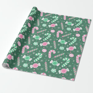 Candy Cane Lane Geschenkpapier
