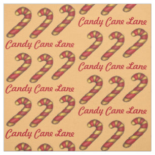 Candy Cane Lane Weihnachtskeks Weihnachtsgebäck Stoff