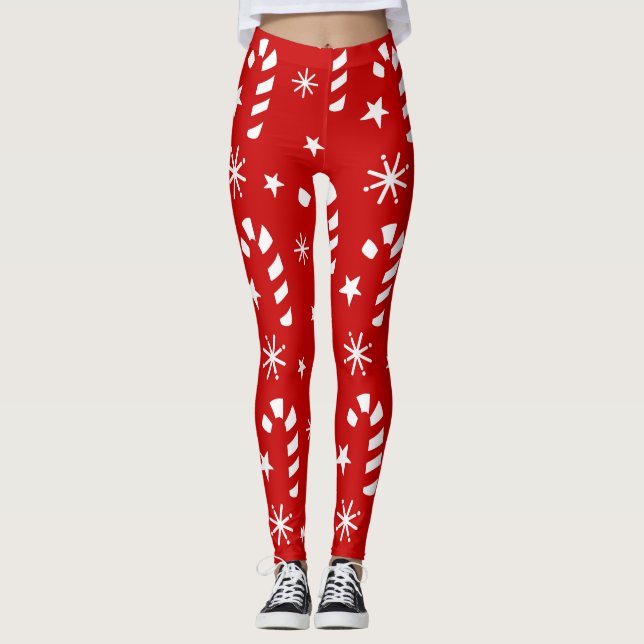 Candy Cane Leggings (Vorderseite)