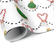 Candy Cane Liebe Weihnachtswrapping Paper