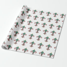 Candy Cane Lilie Wrapping Paper Geschenkpapier