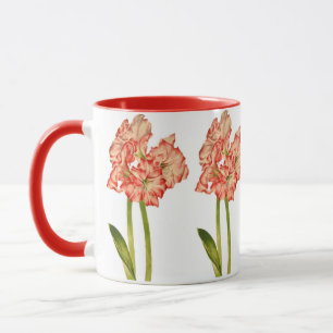 Candy Cane Lilies auf einer Combo-Tasse Tasse