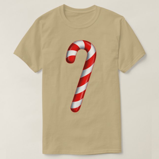 Candy Cane Merry and Bright Red and White Candy Co T-Shirt (Design vorne)