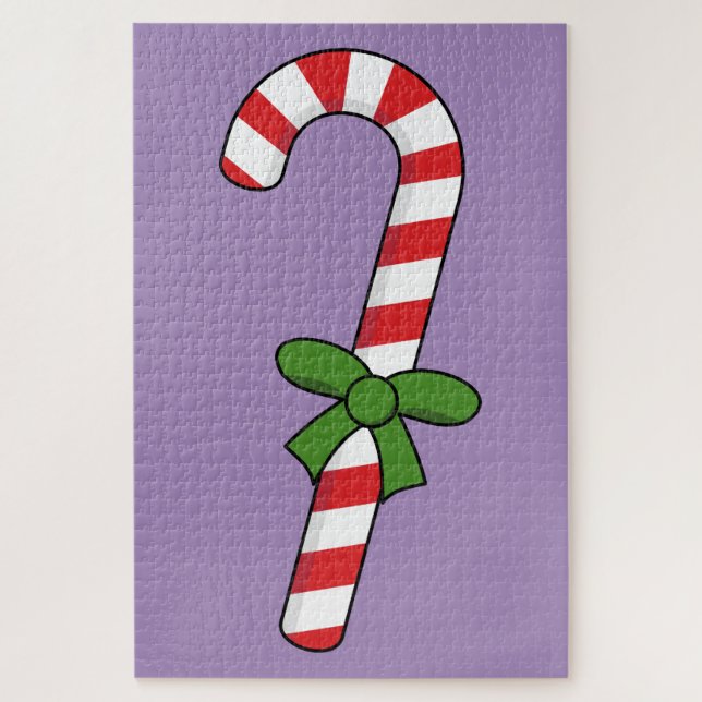 Candy Cane mit Green Ribbon (Vertikal)