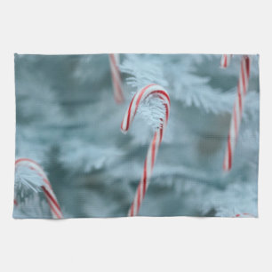Candy Cane on Tree Geschirrtuch