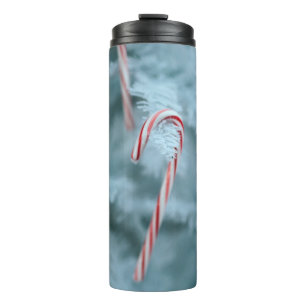 Candy Cane on Tree Thermosbecher