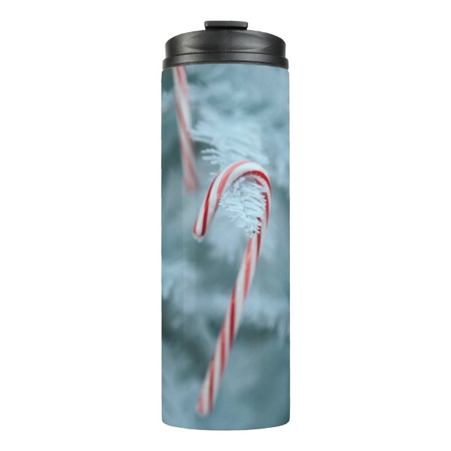 Candy Cane on Tree Thermosbecher (Vorderseite)