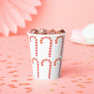 Candy Cane Paper Cup Pappbecher