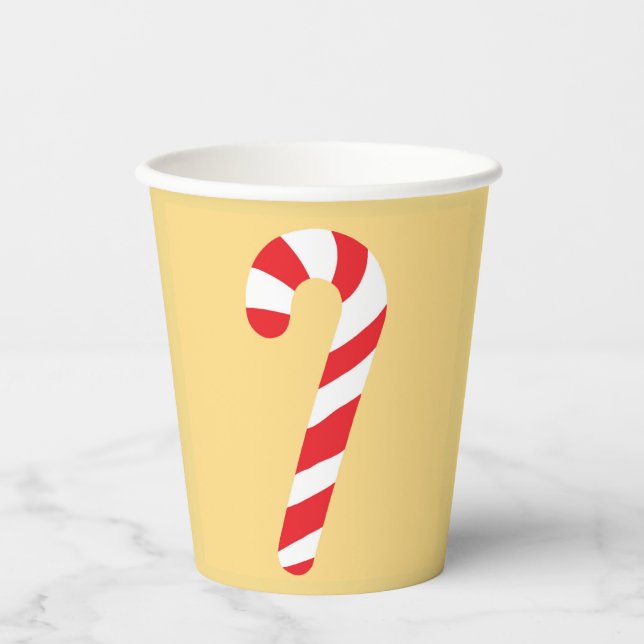Candy Cane Paper Cup Pappbecher (Vorderseite)