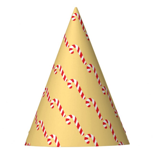 Candy Cane Partyhütchen (Vorderseite)