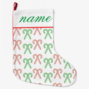Candy Cane/Pfefferminze personalisiert Großer Weihnachtsstrumpf