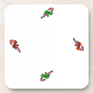 Candy Cane Plastic Untersetzer