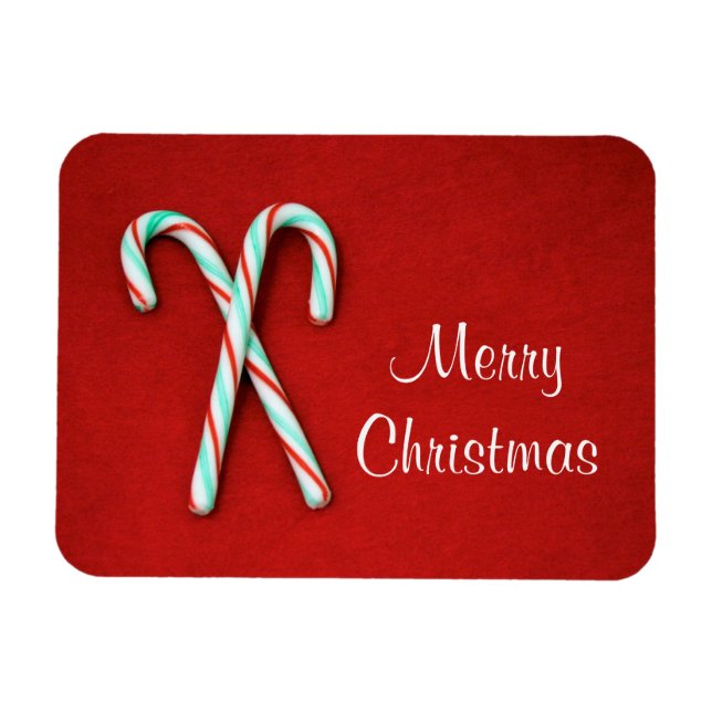Candy Cane Premium Magnet (Horizontal)