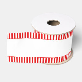 Candy Cane Red Stripe Edge Ripsband