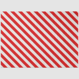 Candy Cane Red White Strips Weihnachten Seidenpapier