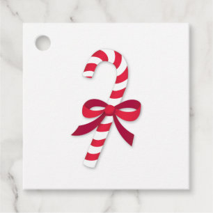 Candy Cane Ribbon Classic Illustration Geschenkanhänger