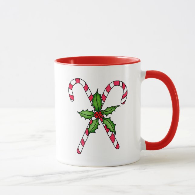 Candy Cane Ringer Tasse (Rechts)