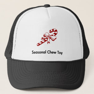 Candy Cane Saisonale Kauspielzeug Truckerkappe