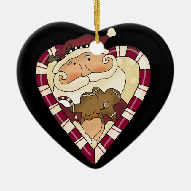 Candy Cane Santa Ornament (Vorne)